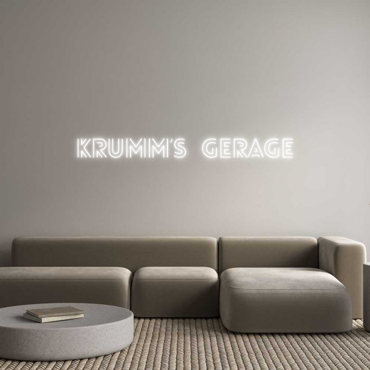 Custom Neon: Krumm‘s Gerage