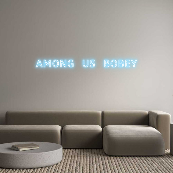 Custom Neon: Among us bobe...