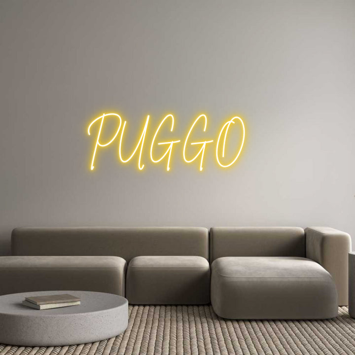 Custom Neon: PUGGO