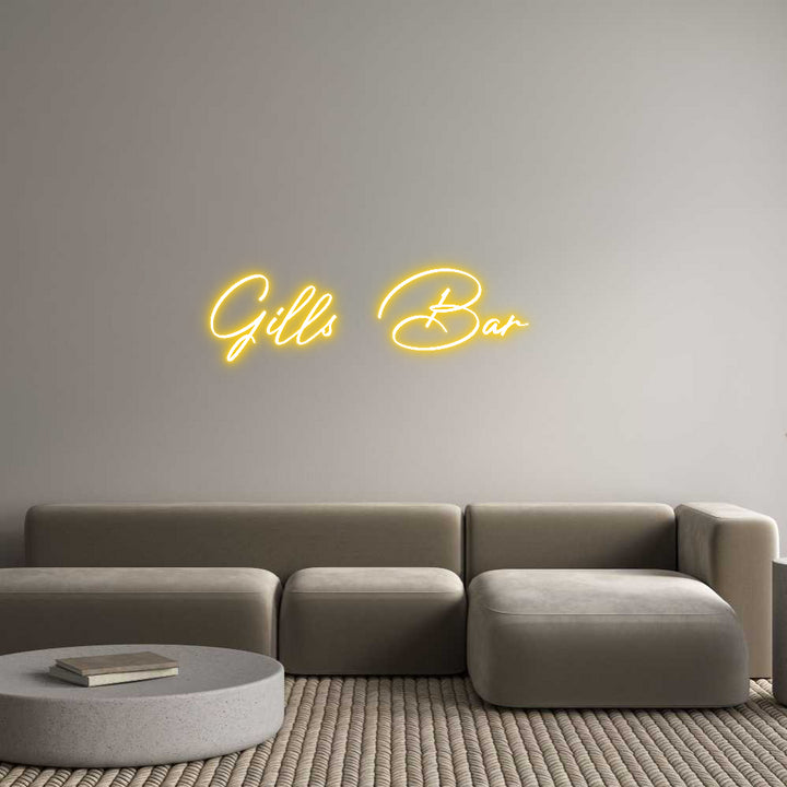 Custom Neon: Gills Bar