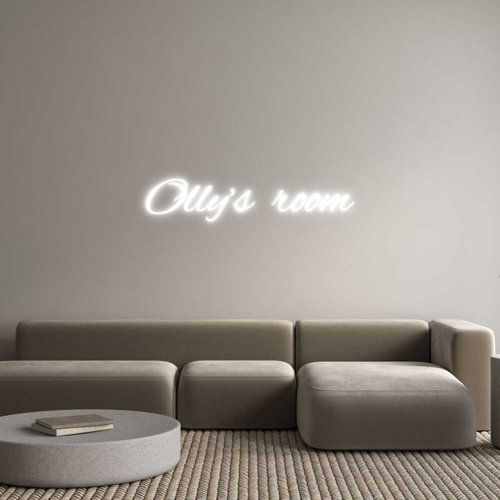 Custom Neon: Olly’s room