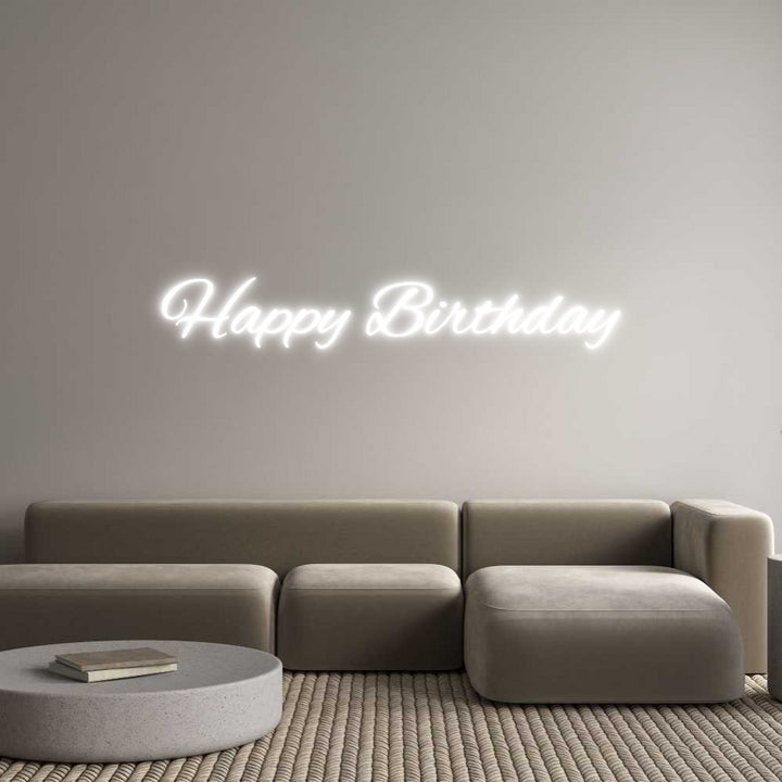 Custom Neon: Happy Birthday