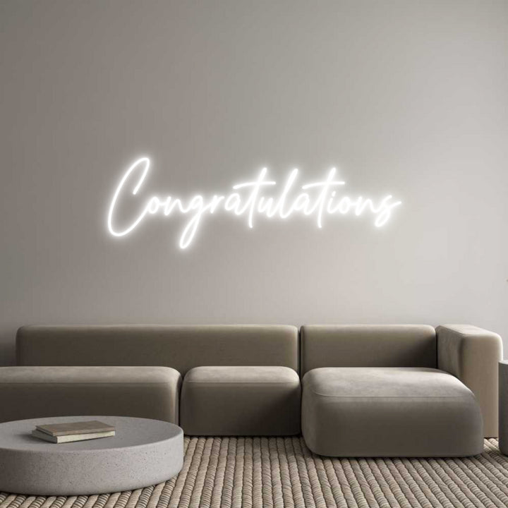 Custom Neon: Congratulations