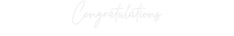 Custom Neon: Congratulations