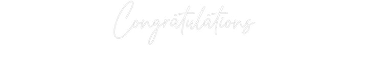 Custom Neon: Congratulations