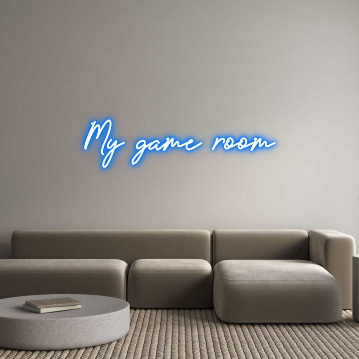 Custom Neon: My game room