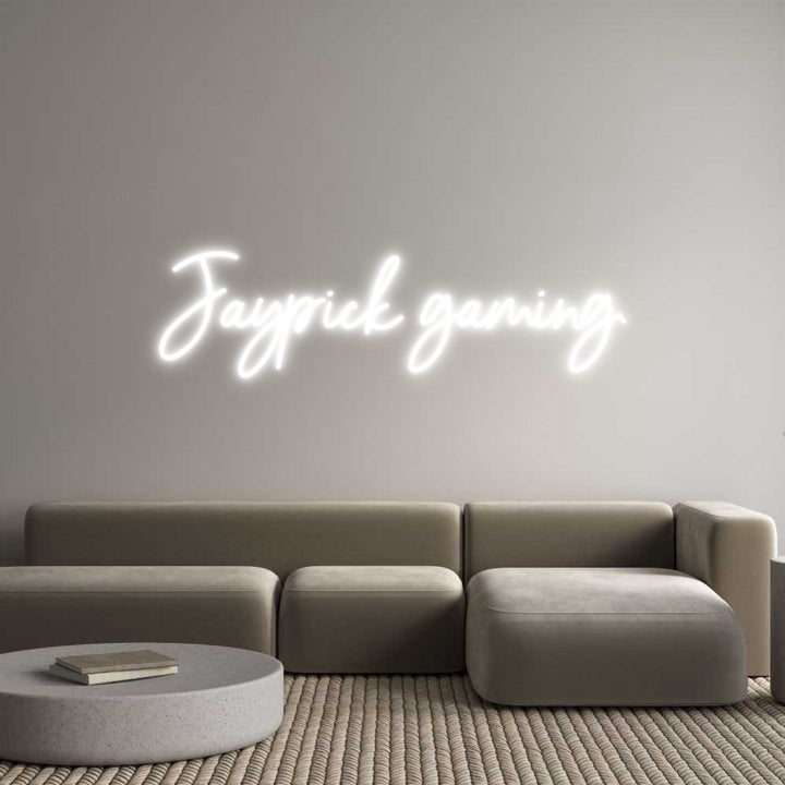 Custom Neon: Jaypick gaming.