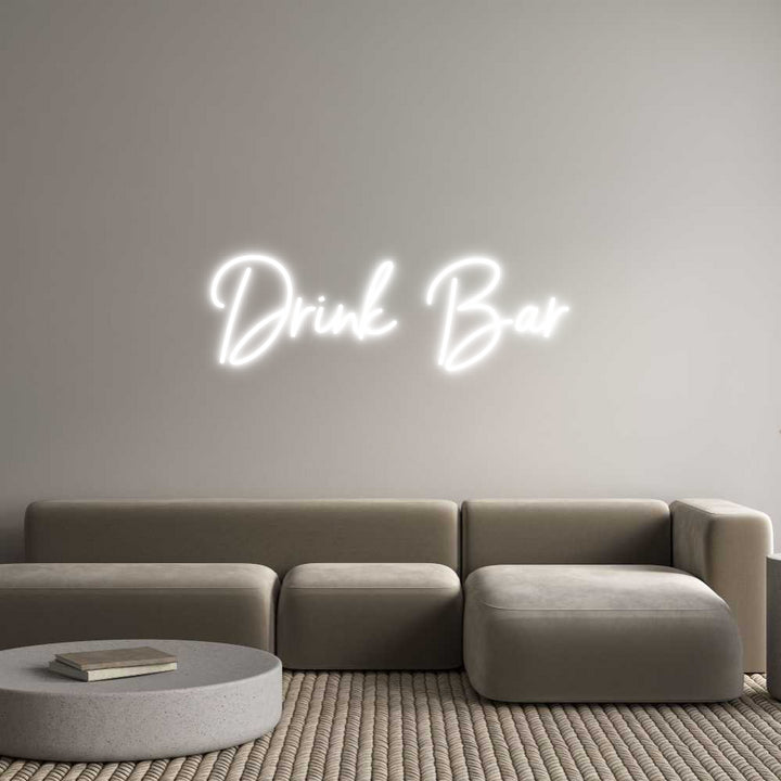 Custom Neon: Drink Bar