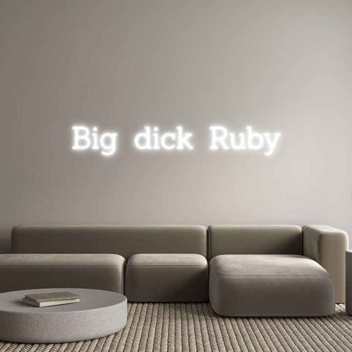 Custom Neon: Big dick Ruby