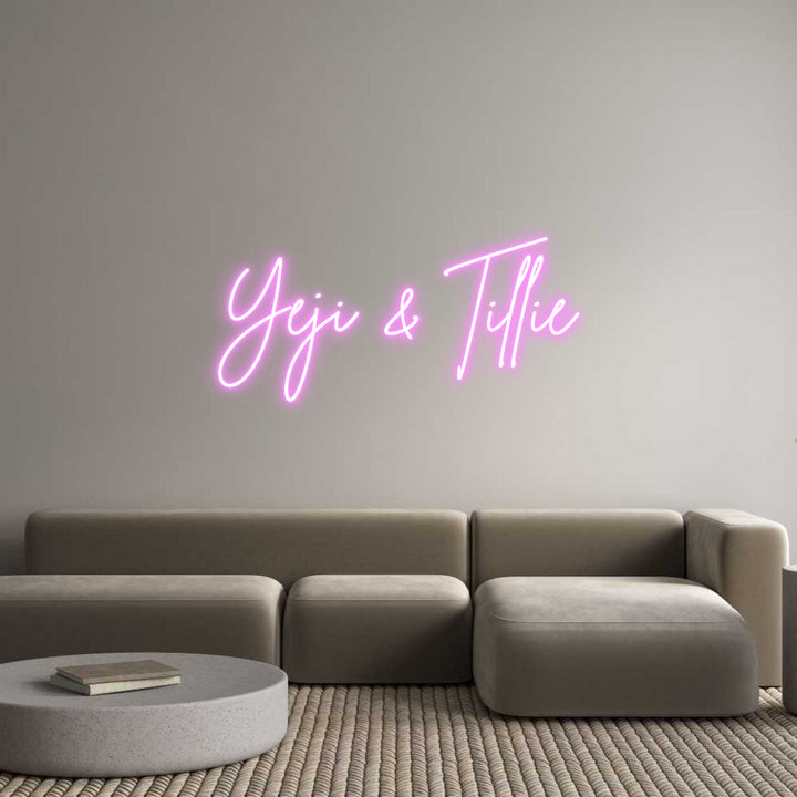 Custom Neon: Yeji & Tillie