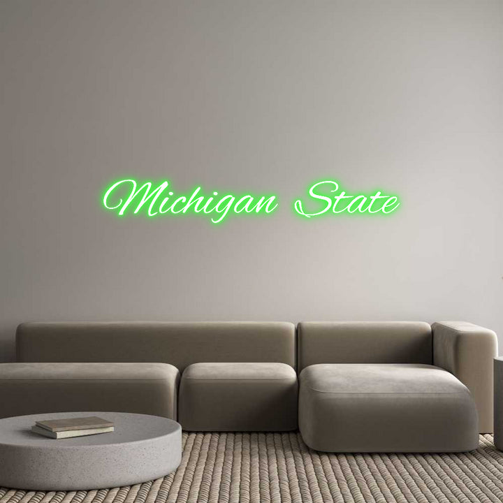 Custom Neon: Michigan State