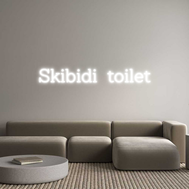 Custom Neon: Skibidi toilet