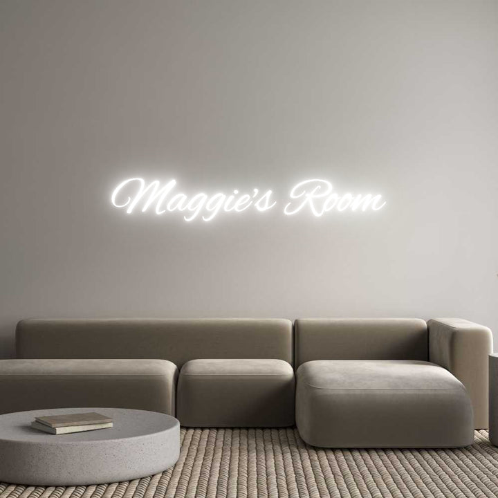 Custom Neon: Maggie's Room