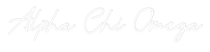 Custom Neon: Alpha Chi Omega