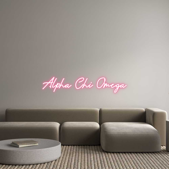 Custom Neon: Alpha Chi Omega