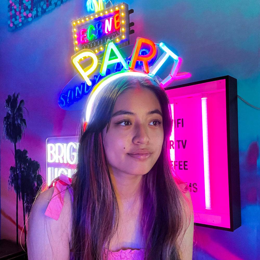 Party Time Headband | Led Neon Sign | Neonoen