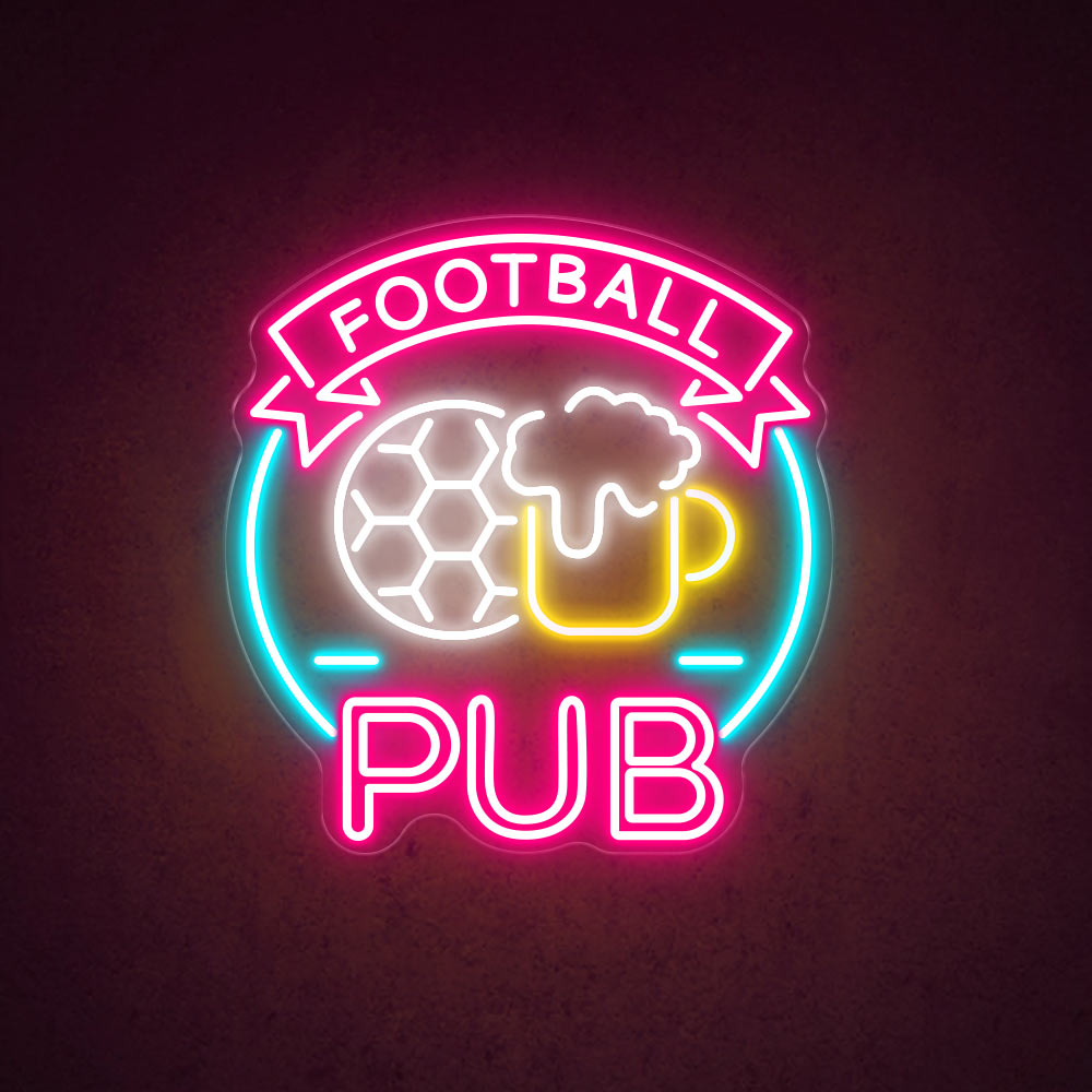 Pub Football Sign Football Pub | Bar Neon Sign | Neonoen