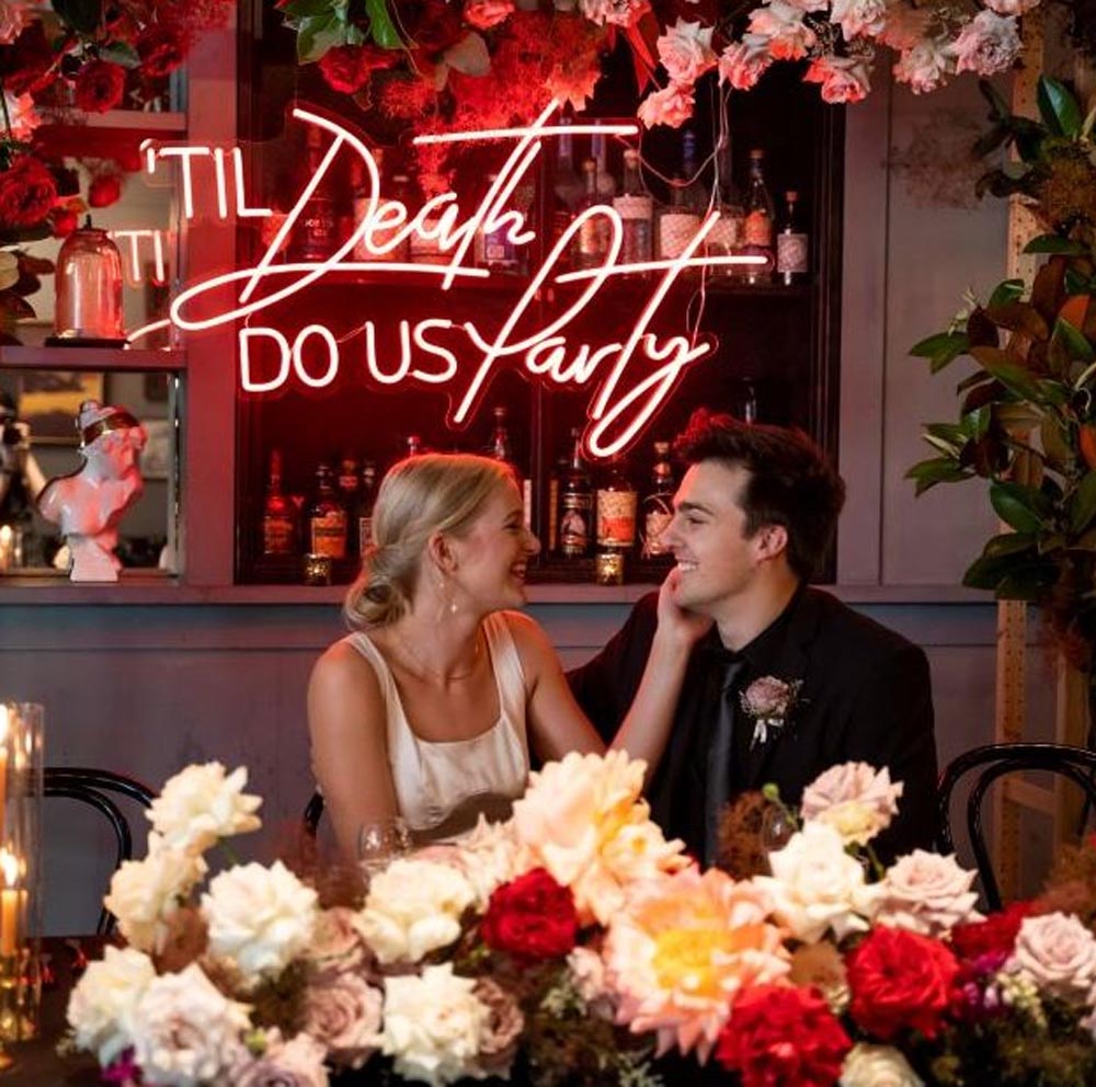 Til Death Do Us Party | Wedding Neon Sign | Neonoen