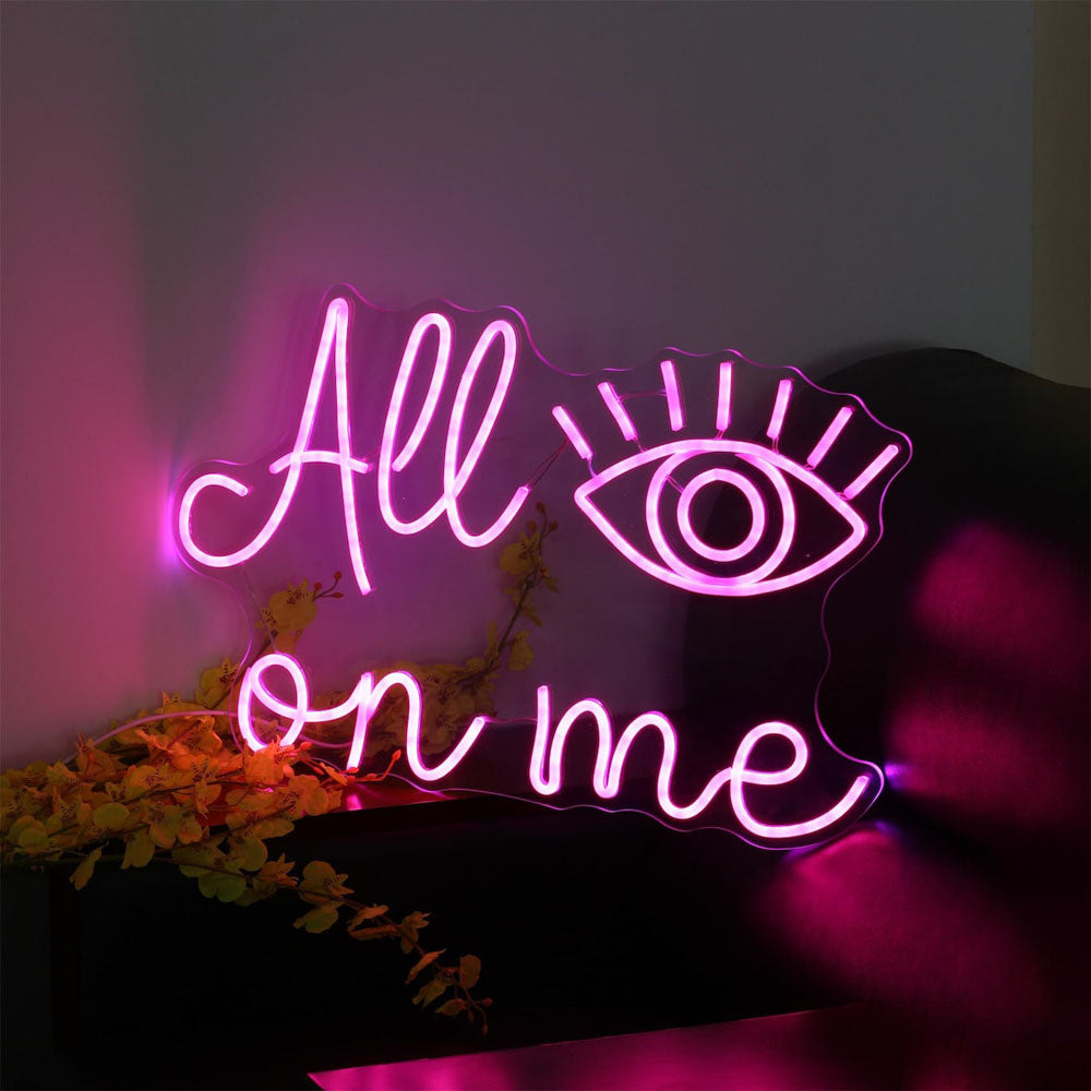 Alle Augen auf mich – LED-Neonschild