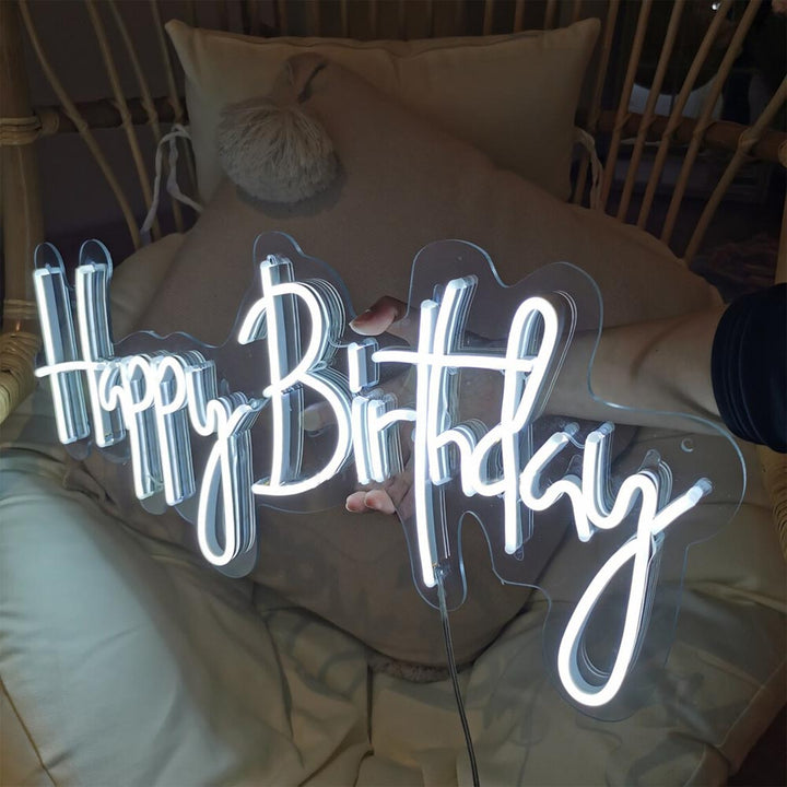Feliz cumpleaños - Letrero de neón LED