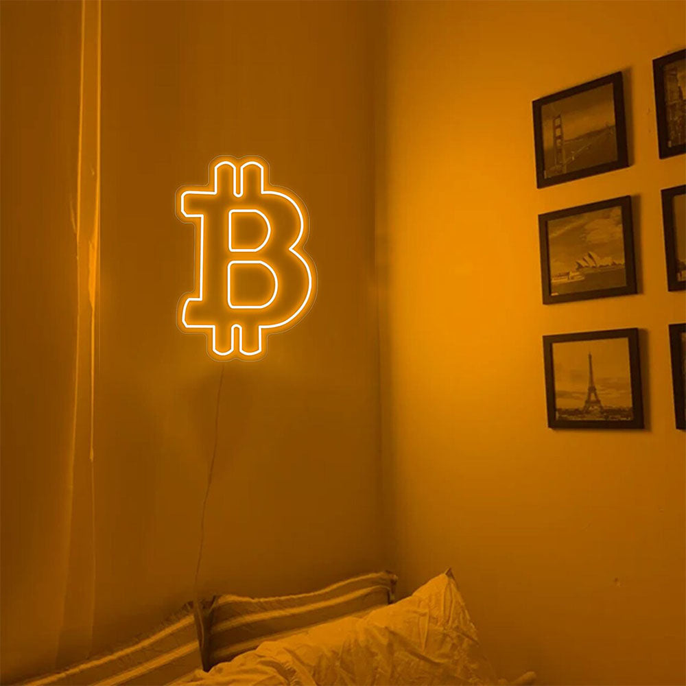 Bitcoin - LED-Neonschild
