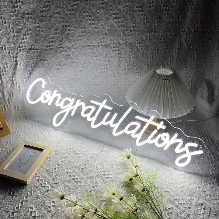 Felicitaciones - Letrero de neón LED