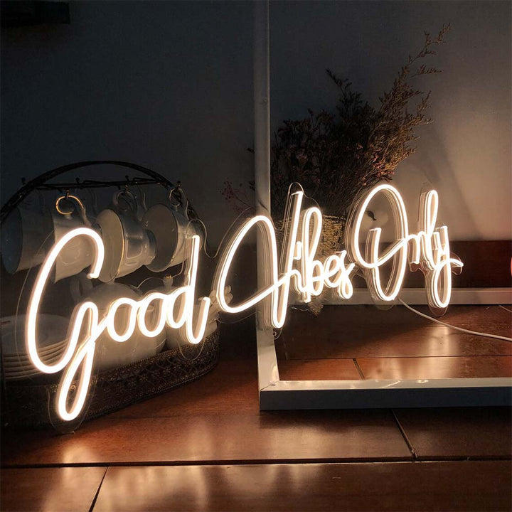 Nur gute Stimmung – LED-Neonschild