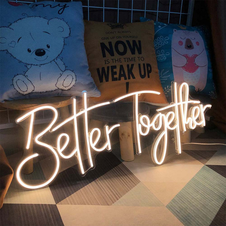 Mejor juntos - Letrero de neón LED