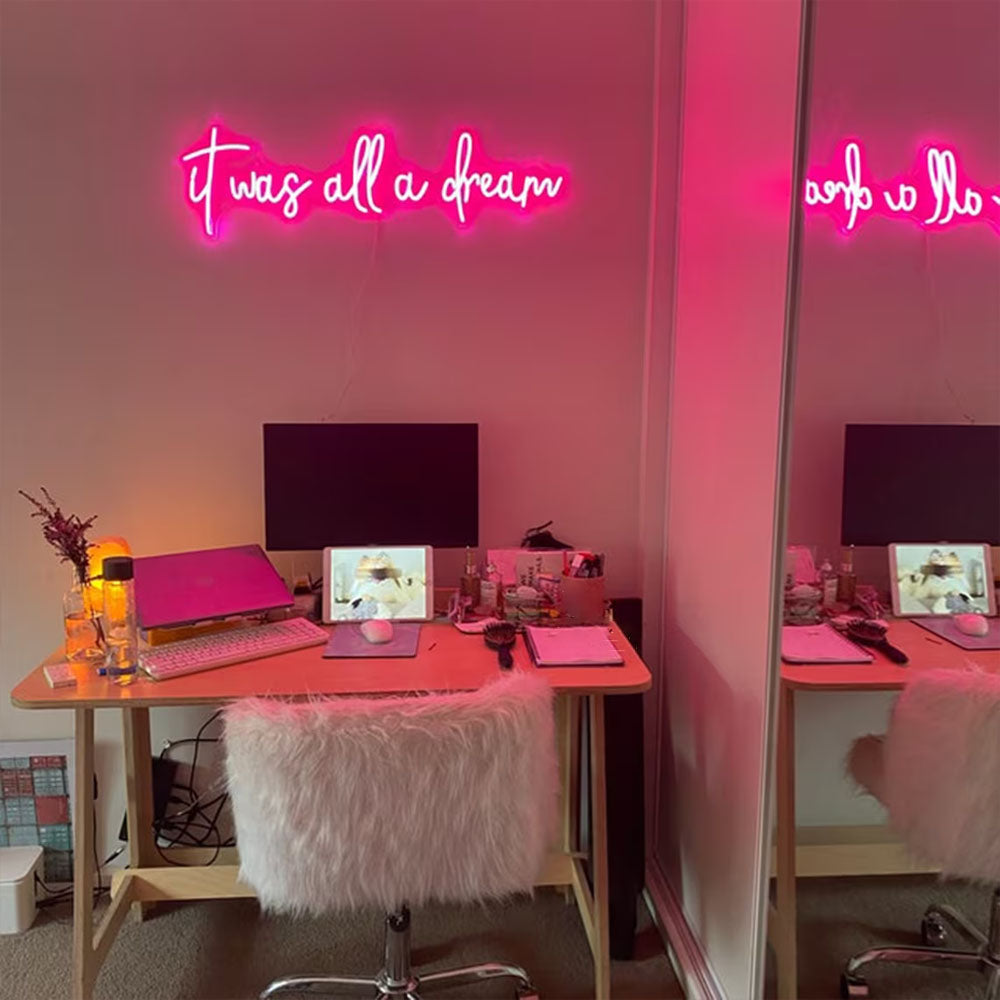 It Was All A Dream | Quote Neon Sign | Neonoen