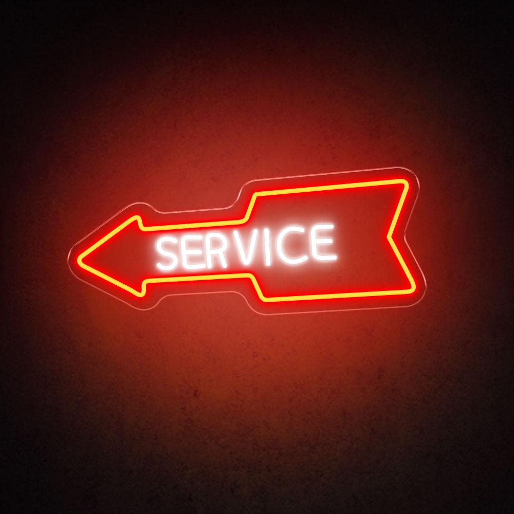 Service Arrow - LED Neon Sign