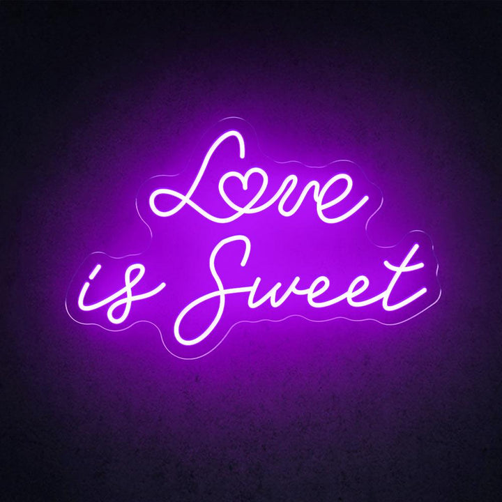 Love Is Sweet - LED Neon Sign