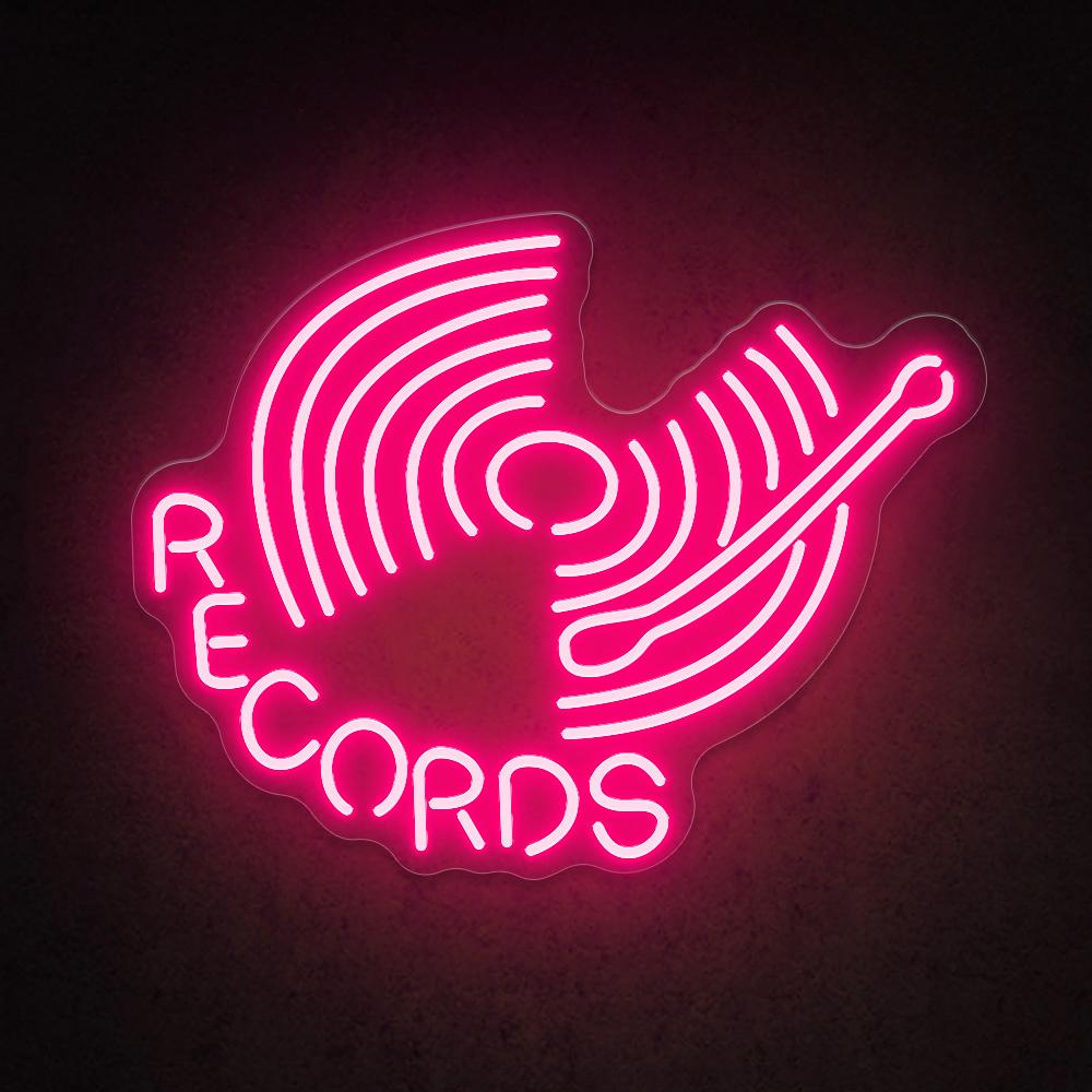 Records - LED Neon Sign