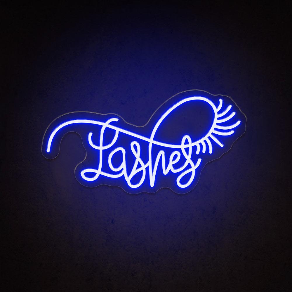 Lashes - LED Neon Sign