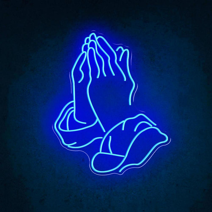 Praying Gesture - LED Neon Sign