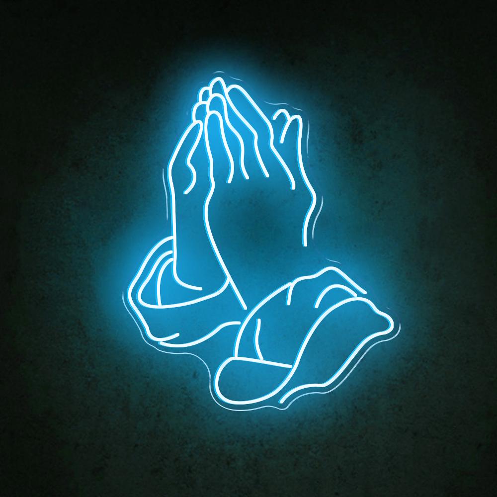 Praying Gesture - LED Neon Sign