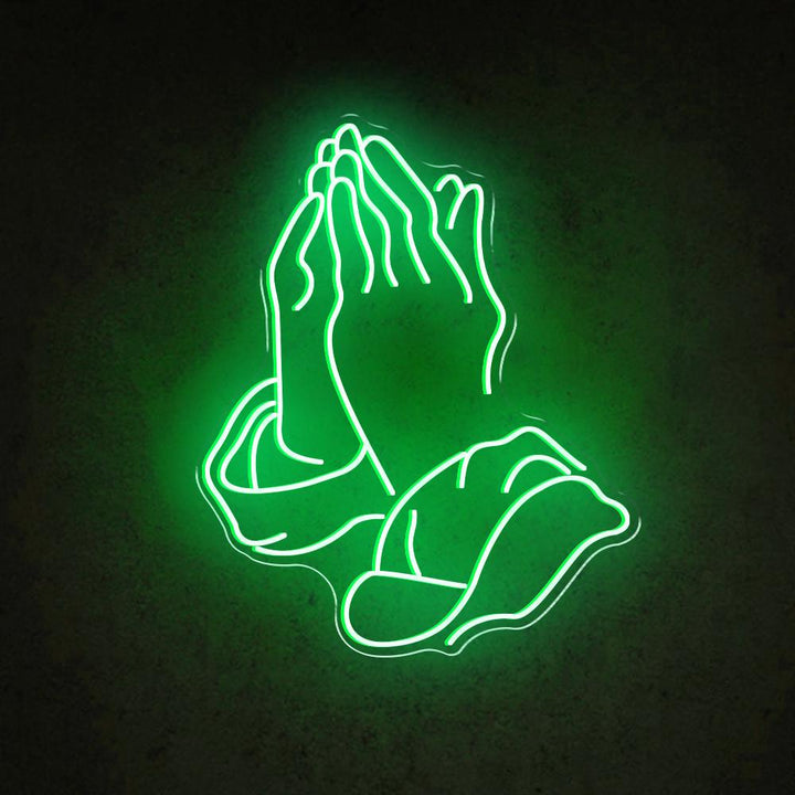 Praying Gesture - LED Neon Sign