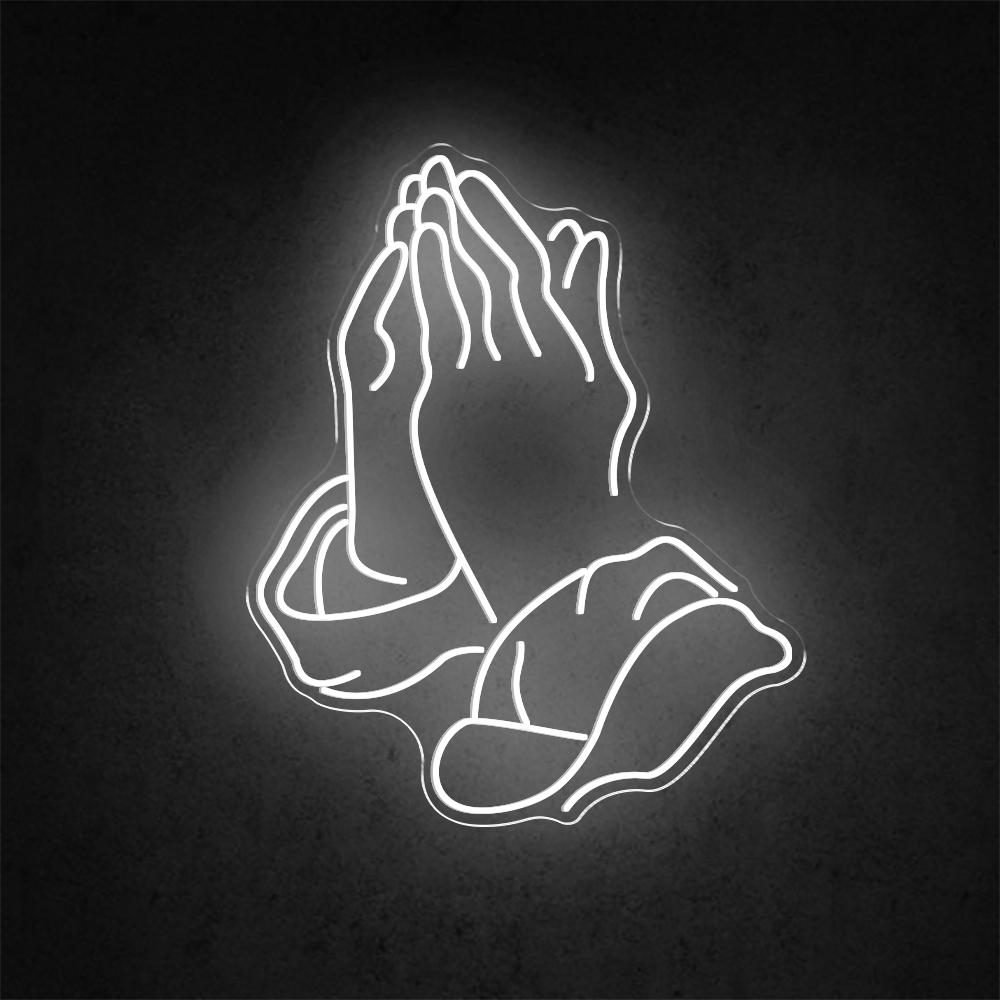 Praying Gesture - LED Neon Sign