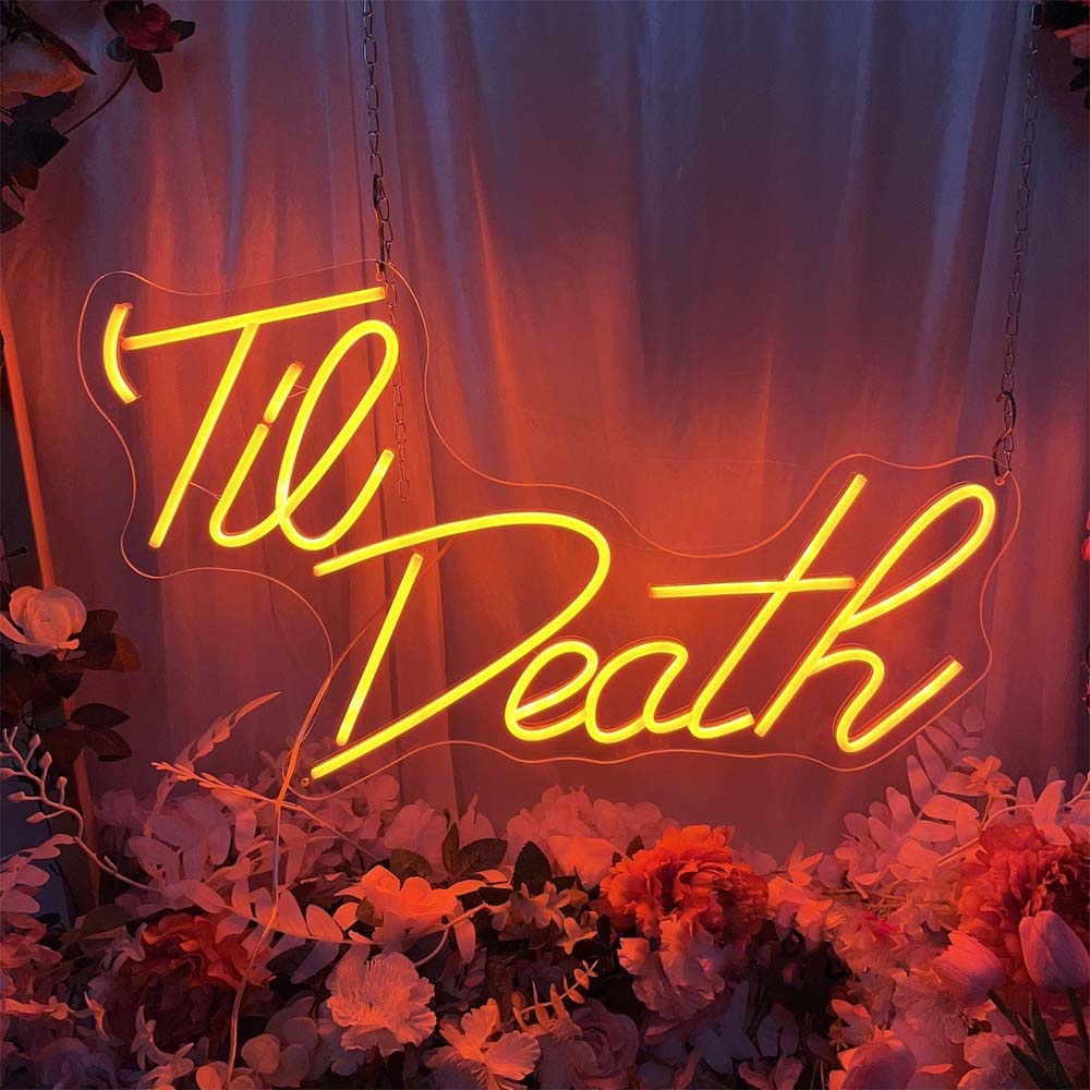 Hasta la muerte - Letrero de neón LED