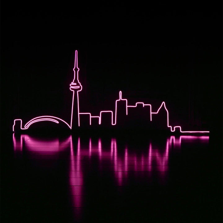 Horizonte de la ciudad de Toronto - Letrero de neón LED